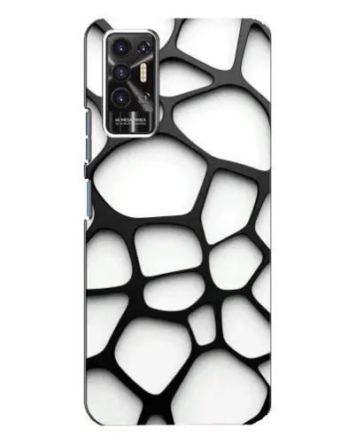 Чехол для TECNO Pova 2 (LE7n) с картинкой «Белая объемная сетка» Чехол для TECNO Pova 2 (LE7n) с картинкой «Белая объемная сетка»