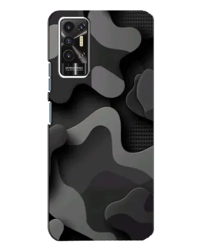 Чехол для TECNO Pova 2 (LE7n) с картинкой «Темный абстрактный камуфляж» Чехол для TECNO Pova 2 (LE7n) с картинкой «Темный абстрактный камуфляж»