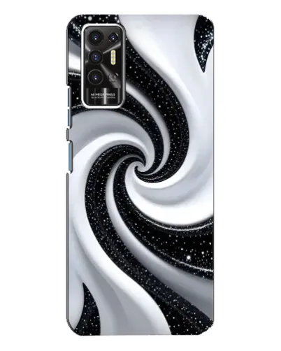 Чехол для TECNO Pova 2 (LE7n) с картинкой «Черно-белая спираль» Чехол для TECNO Pova 2 (LE7n) с картинкой «Черно-белая спираль»