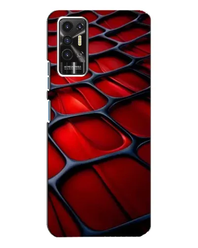 Чехол для TECNO Pova 2 (LE7n) с картинкой «Красная глянцевая сетка» Чехол для TECNO Pova 2 (LE7n) с картинкой «Красная глянцевая сетка»