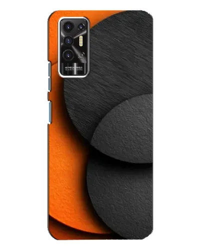 Чехол для TECNO Pova 2 (LE7n) с картинкой «Геометрия оранжевых кругов» Чехол для TECNO Pova 2 (LE7n) с картинкой «Геометрия оранжевых кругов»