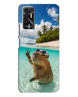 Чохол для TECNO Pova 2 (LE7n) з картинкою «Капібара на морі» Чохол для TECNO Pova 2 (LE7n) з картинкою «Капібара на морі»