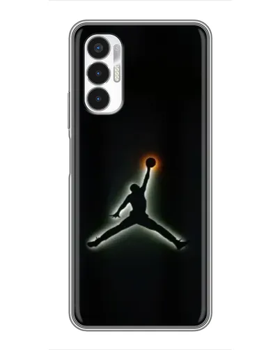 Чехол для TECNO POVA 3 (LF7n) с картинкой «Jordan Gradient Logo»