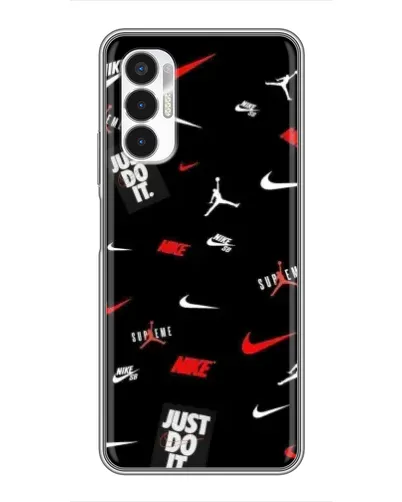 Чехол для TECNO POVA 3 (LF7n) с картинкой «Nike Mix Pattern»