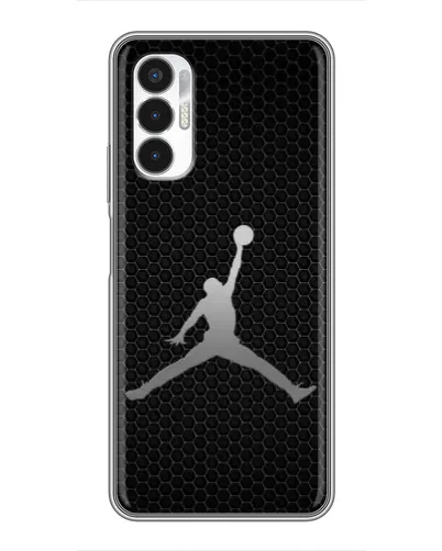 Чехол для TECNO POVA 3 (LF7n) с картинкой «Jordan Dark Carbon»