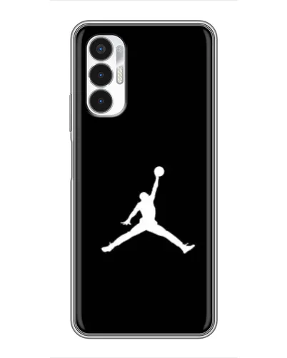 Чехол для TECNO POVA 3 (LF7n) с картинкой «Jordan Silhouette»