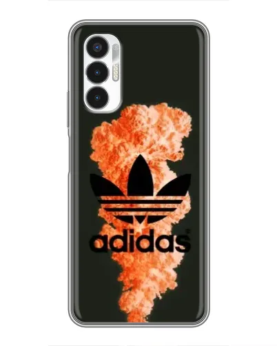 Чехол для TECNO POVA 3 (LF7n) с картинкой «Оранжевый дым Adidas» Чехол для TECNO POVA 3 (LF7n) с картинкой «Оранжевый дым Adidas»