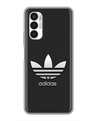 Чехол для TECNO POVA 3 (LF7n) с картинкой «Adidas Карбоновая текстура» Чехол для TECNO POVA 3 (LF7n) с картинкой «Adidas Карбоновая текстура»