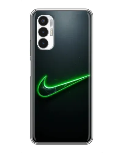 Чехол для TECNO POVA 3 (LF7n) с картинкой «Неоновый контур Nike» Чехол для TECNO POVA 3 (LF7n) с картинкой «Неоновый контур Nike»