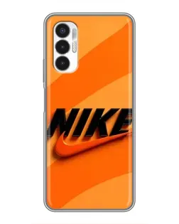 Чехол для TECNO POVA 3 (LF7n) с картинкой «Оранжевый драйв Nike» Чехол для TECNO POVA 3 (LF7n) с картинкой «Оранжевый драйв Nike»