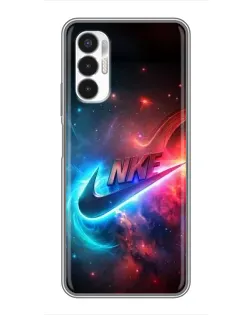 Чехол для TECNO POVA 3 (LF7n) с картинкой «Огненный логотип Nike» Чехол для TECNO POVA 3 (LF7n) с картинкой «Огненный логотип Nike»