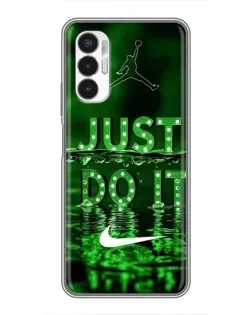 Чехол для TECNO POVA 3 (LF7n) с картинкой «Зеленый неоновый Nike» Чехол для TECNO POVA 3 (LF7n) с картинкой «Зеленый неоновый Nike»