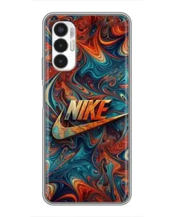 Чехол для TECNO POVA 3 (LF7n) с картинкой «Nike в абстракции» Чехол для TECNO POVA 3 (LF7n) с картинкой «Nike в абстракции»