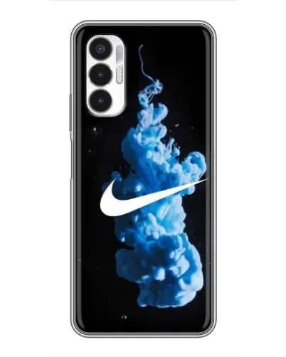 Чехол для TECNO POVA 3 (LF7n) с картинкой «Nike и синий дым» Чехол для TECNO POVA 3 (LF7n) с картинкой «Nike и синий дым»