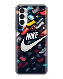 Чехол для TECNO POVA 3 (LF7n) с картинкой «Коллекция кроссовок Nike» Чехол для TECNO POVA 3 (LF7n) с картинкой «Коллекция кроссовок Nike»
