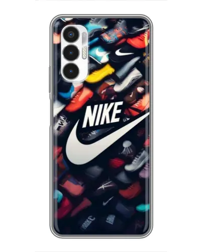 Чехол для TECNO POVA 3 (LF7n) с картинкой «Коллекция кроссовок Nike» Чехол для TECNO POVA 3 (LF7n) с картинкой «Коллекция кроссовок Nike»