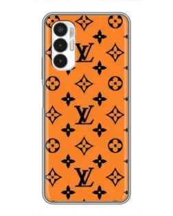 Чехол для TECNO POVA 3 (LF7n) с картинкой «Оранжевый стиль LV»