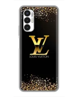 Чехол для TECNO POVA 3 (LF7n) с картинкой «LV — золотые искры»
