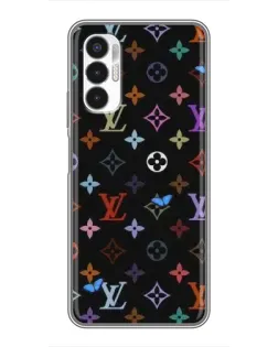 Чехол для TECNO POVA 3 (LF7n) с картинкой «Цветная монограмма LV»