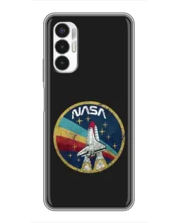 Чехол для TECNO POVA 3 (LF7n) с картинкой «NASA — эмблема миссии»
