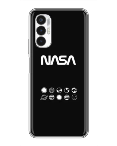 Чехол для TECNO POVA 3 (LF7n) с картинкой «NASA — технический принт»