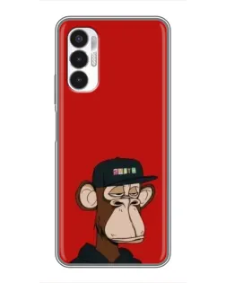 Чехол для TECNO POVA 3 (LF7n) с картинкой «Bored Ape — красный фон» Чехол для TECNO POVA 3 (LF7n) с картинкой «Bored Ape — красный фон»