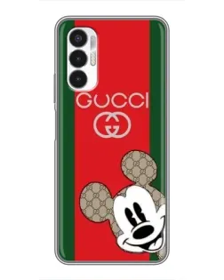 Чехол для TECNO POVA 3 (LF7n) с картинкой «Gucci — полосы и Микки»