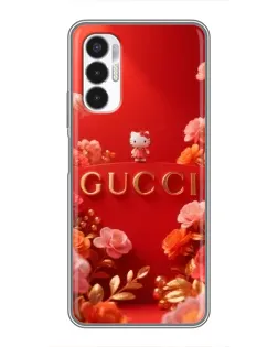 Чехол для TECNO POVA 3 (LF7n) с картинкой «Gucci — золотой сад»