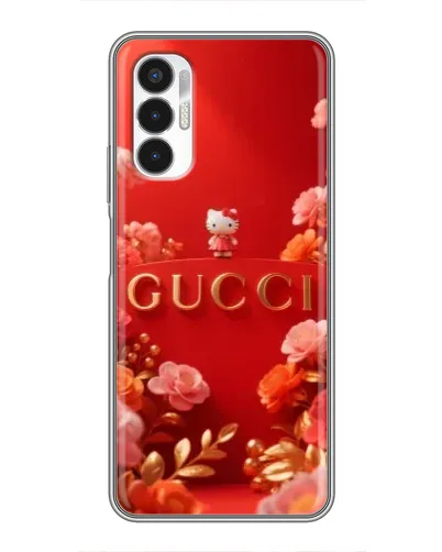 Чехол для TECNO POVA 3 (LF7n) с картинкой «Gucci — золотой сад»