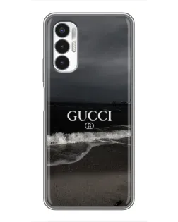 Чехол для TECNO POVA 3 (LF7n) с картинкой «Gucci — морской прибой»