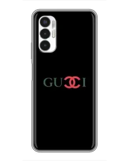 Чехол для TECNO POVA 3 (LF7n) с картинкой «Gucci — красный градиент»