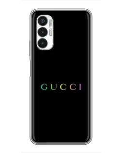 Чехол для TECNO POVA 3 (LF7n) с картинкой «Gucci — неоновый минимализм»