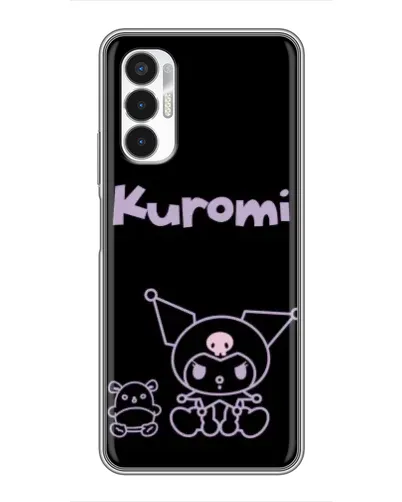 Чехол для TECNO POVA 3 (LF7n) с картинкой «Kuromi — черный минимализм» Чехол для TECNO POVA 3 (LF7n) с картинкой «Kuromi — черный минимализм»
