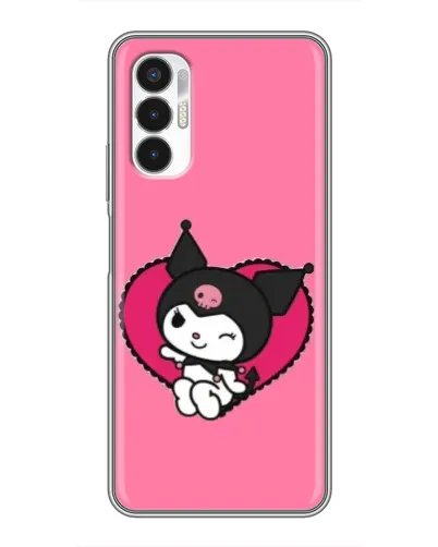 Чехол для TECNO POVA 3 (LF7n) с картинкой «Kuromi — любовь в сердце» Чехол для TECNO POVA 3 (LF7n) с картинкой «Kuromi — любовь в сердце»