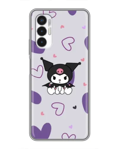 Чехол для TECNO POVA 3 (LF7n) с картинкой «Kuromi и лавандовые сердца» Чехол для TECNO POVA 3 (LF7n) с картинкой «Kuromi и лавандовые сердца»