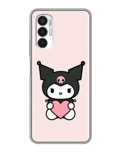 Чехол для TECNO POVA 3 (LF7n) с картинкой «Kuromi и сердце» Чехол для TECNO POVA 3 (LF7n) с картинкой «Kuromi и сердце»