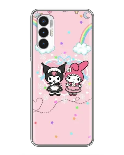 Чехол для TECNO POVA 3 (LF7n) с картинкой «My Melody и Kuromi» Чехол для TECNO POVA 3 (LF7n) с картинкой «My Melody и Kuromi»