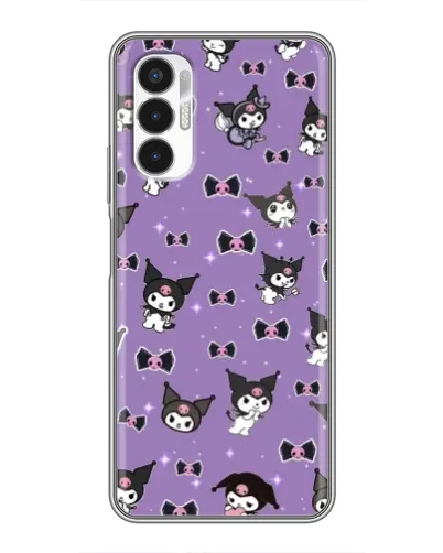 Чехол для TECNO POVA 3 (LF7n) с картинкой «Kuromi — паттерн» Чехол для TECNO POVA 3 (LF7n) с картинкой «Kuromi — паттерн»