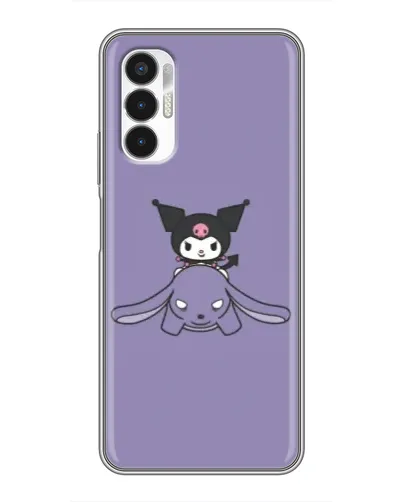 Чехол для TECNO POVA 3 (LF7n) с картинкой «Kuromi на лиловом фоне» Чехол для TECNO POVA 3 (LF7n) с картинкой «Kuromi на лиловом фоне»