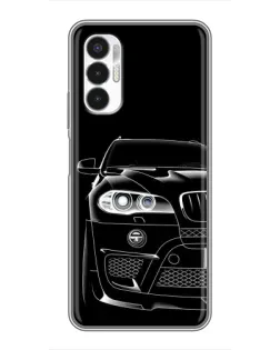 Чехол для TECNO POVA 3 (LF7n) с картинкой «Темный силуэт BMW»