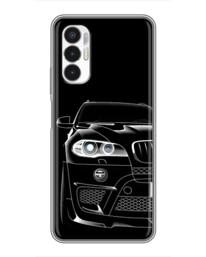 Чехол для TECNO POVA 3 (LF7n) с картинкой «Темный силуэт BMW»