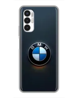 Чехол для TECNO POVA 3 (LF7n) с картинкой «Логотип BMW — минимализм»