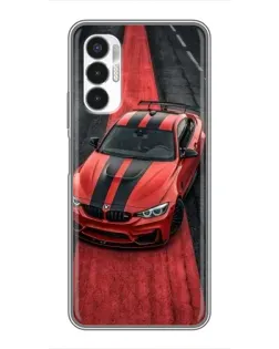 Чехол для TECNO POVA 3 (LF7n) с картинкой «BMW на красной дорожке»