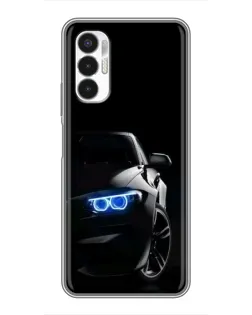 Чехол для TECNO POVA 3 (LF7n) с картинкой «BMW — ночной взгляд»