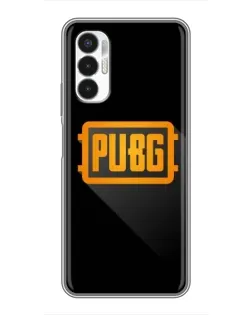 Чехол для TECNO POVA 3 (LF7n) с картинкой «PUBG — рамка лого»
