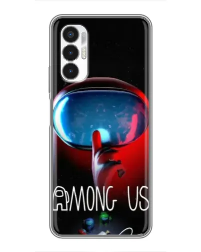 Чехол для TECNO POVA 3 (LF7n) с картинкой «Красный импостер — макро» Чехол для TECNO POVA 3 (LF7n) с картинкой «Красный импостер — макро»