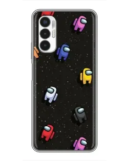 Чехол для TECNO POVA 3 (LF7n) с картинкой «Космический паттерн Among Us» Чехол для TECNO POVA 3 (LF7n) с картинкой «Космический паттерн Among Us»
