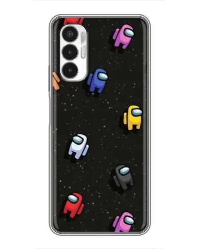 Чехол для TECNO POVA 3 (LF7n) с картинкой «Космический паттерн Among Us» Чехол для TECNO POVA 3 (LF7n) с картинкой «Космический паттерн Among Us»