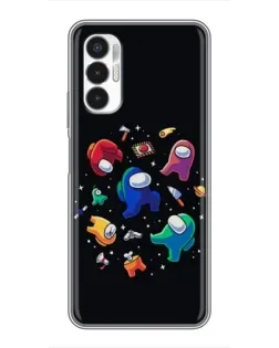 Чехол для TECNO POVA 3 (LF7n) с картинкой «Among Us космос»