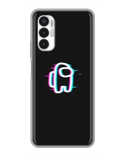 Чехол для TECNO POVA 3 (LF7n) с картинкой «Among Us неон» Чехол для TECNO POVA 3 (LF7n) с картинкой «Among Us неон»